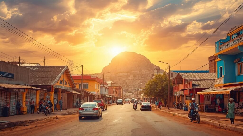 Street view road trip in Abeokuta Ogun State Nigeria