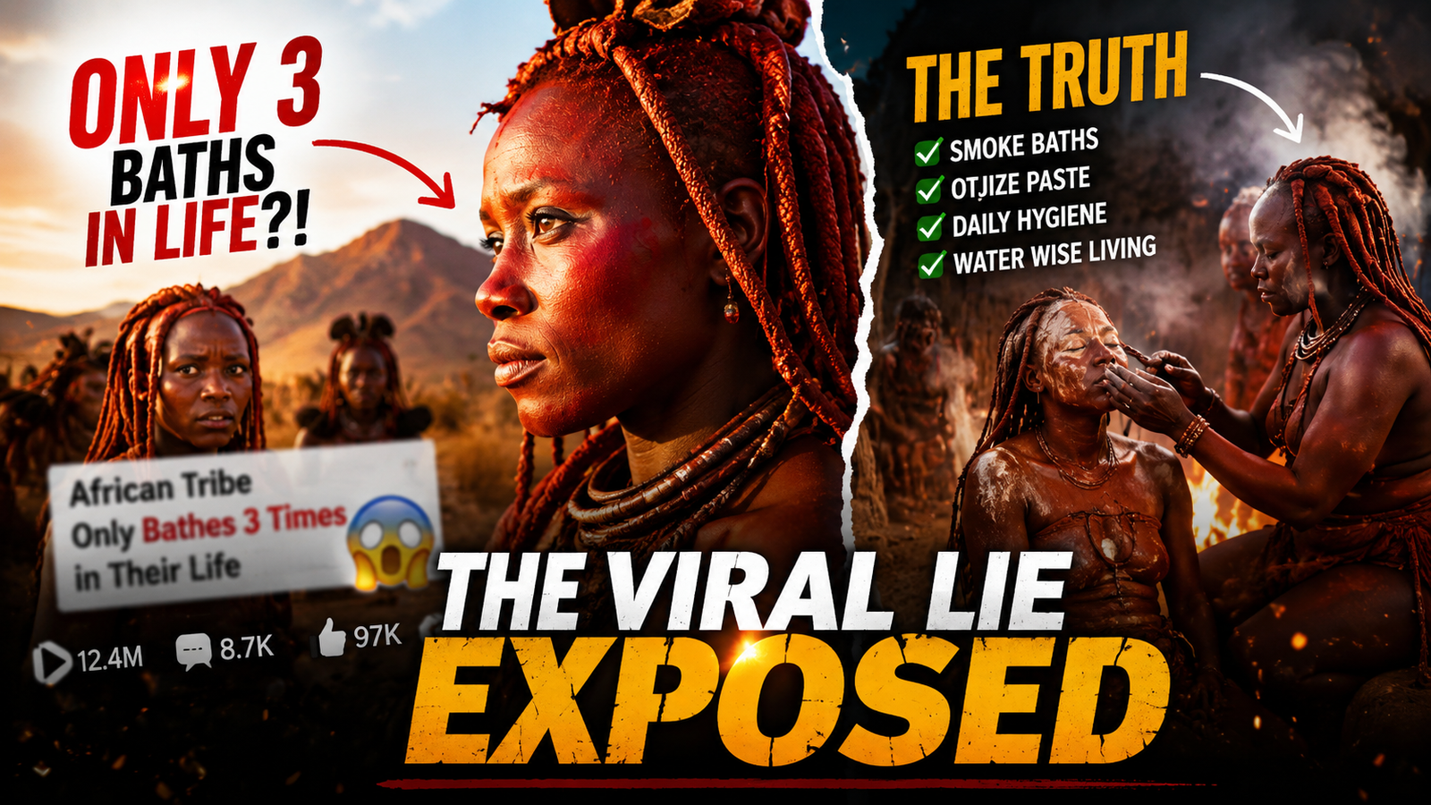 Himba tribe bathing myth